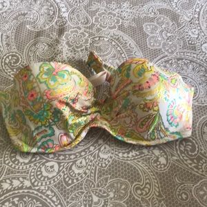 Victoria’s Secret strapless paisley bikini top